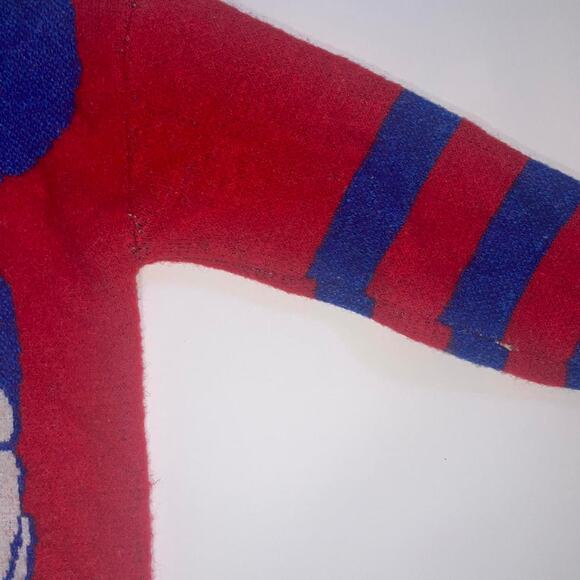 Vintage 90s Disney Mickey Mouse Retro Big Face Knit Sweater - Picture 3 of 4